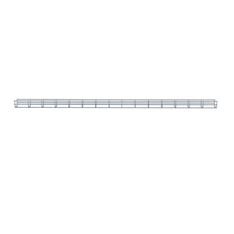 Wire Mesh Cable Tray In Electro Zinc Plated Steel Silver Finish 1.97 X 1.97 X 59.06 Inches 2 Pack For Easy Cable Management Cuttable With Bolt Cutter Durable, Corrosion Resistant, Go To Racks And IT Closets