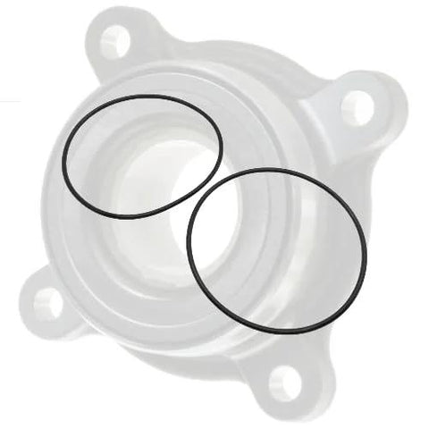 Rear Hub Bearing Case O Ring Set 2Pc Direct Replacement For Toyota Tacoma 2003 To 2024 And 4Runner FJ Cruiser And Lexus GX460 GX470 2003 To 2023 Replaces 90301 83002 Easy Maintenance OEM Grade Seals Premium Fit showing two O-rings on hub