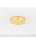 Sophie 2 Light Flush Mount Ceiling Light In Polished Nickel Finish Dope Sleek Modern Indoor Lighting Fixture in gold tone