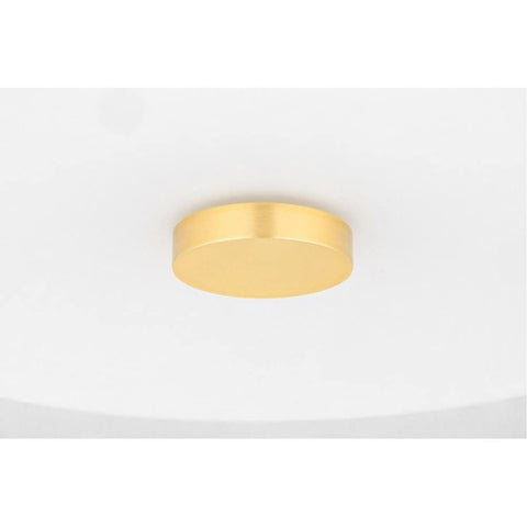 Sophie 2 Light Flush Mount Ceiling Light In Polished Nickel Finish Dope Sleek Modern Indoor Lighting Fixture in gold tone