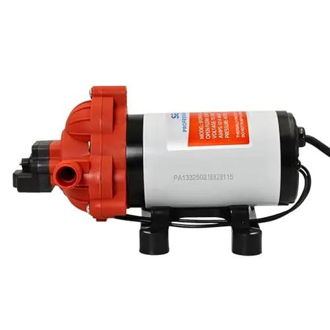 115V AC Heavy-Duty Water Pressure Pump 3.3 GPM at 45 PSI With Self Priming And Smart Pressure Switch for RVs and boats.