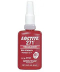 Front view of 271 Mil Spec Low Viscosity High Strength Red Threadlocker For Fasteners Up To 1 Inch Diameter 10ml Bottle