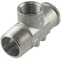 Stainless steel 3/4-inch pressure relief valve, 100 psi, for water well pump pressure tanks
