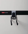 FastTrack Rail Garage Organization System With Multi-Purpose Hooks And 50 Lb Capacity Satin Nickel Direct Mount