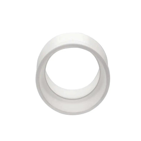 PVC Reducer Coupling Socket To Socket 4 Inch By 2 Inch Schedule 40 DWV Pipe Fittings for DIYers and Pros, top view