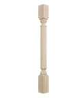 Traditional Cabinet Column In Rubberwood Unfinished For Cabinets Islands Mantels And Furniture Precision Carved With Crisp Details Ready To Stain Or Paint Height Thirty Five And A Half Inches