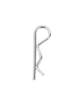 Premium 150 Pack R Shape Cotter Pins Made From Tough Carbon Steel For Heavy Duty Engineering Jobs, individual R-shaped cotter pin.