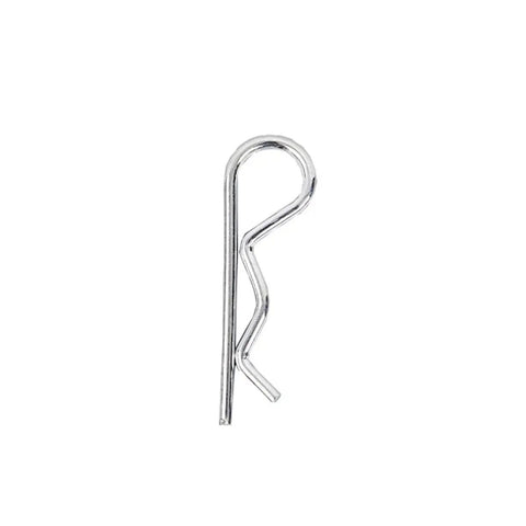 Premium 150 Pack R Shape Cotter Pins Made From Tough Carbon Steel For Heavy Duty Engineering Jobs, individual R-shaped cotter pin.