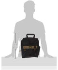 Zippered 21 Pocket Electrician's Tool Pouch for Pros with Pro Grade Build, Black Durable Tool Bag shown with size guide