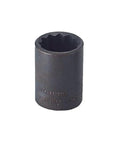 Half Inch Drive 12-Point Standard Socket One And One Eighth Inch, Durable Black Finish, Industrial Grade Build