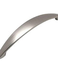 6003-128SN Satin Nickel Modern Cabinet Hardware Pull Set, 10 Pack, 5 Inch Center To Center, curved handle view
