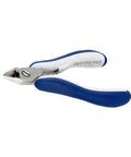XL Oval Head Cutter For Electronics Pro Grade Full Flush ESD Safe Infinity Elite Series Four Point Nine Inch Precision Tool, blue grip