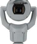 Heavy Duty 8.3MP PTZ Security Camera With 12X Optical Zoom And Starlight Night Vision For Knockout Low Light Clarity Built Tough As Nails For Daily Grind Delivers Smooth OIS Tracking In Gray, front view.