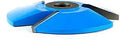 SC404 Pro Grade Carbide Tipped 3-Wing Traditional Raised Panel Router Bit, 17 Degree, side view showing 4-15/16 diameter