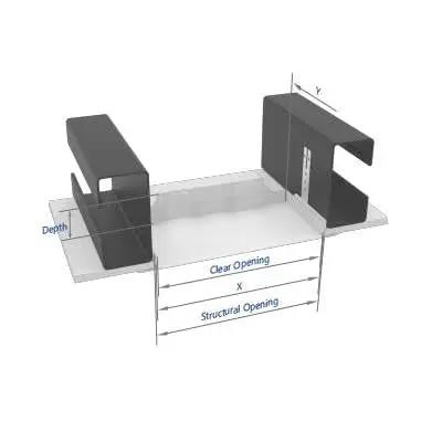 Badass Thick Steel Access Panel With Slick Screwdriver Latch Lock And No Sweat Drywall Install Mounting Brackets For Home Repairs And Tight Wall Openings In White Heavy Duty Construction Covers Standard Square Cutouts Perfectly with dimensional illustration.