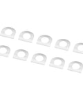 10 Piece Foot Peg Mount Kit for Touring Sportster Softail and FL Models, Replacement Pins, Floorboards, Footrest Pads, and Spring Washers, Easy Bolt On Upgrade for Your Bike spring washers