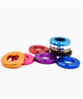 No BS 6063 T6 Aluminum Flat Washers In Titanium Gray Anodized Coating Built Tough For Quick Fixes With Superior Corrosion Resistance And Precision Machined Edges Fits M3 To M10 Screws Flawlessly In A Twenty Piece Set You Will Love, colorful flat washers.