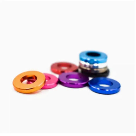 No BS 6063 T6 Aluminum Flat Washers In Titanium Gray Anodized Coating Built Tough For Quick Fixes With Superior Corrosion Resistance And Precision Machined Edges Fits M3 To M10 Screws Flawlessly In A Twenty Piece Set You Will Love, colorful flat washers.