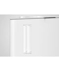 Lock In The Ultimate Morning Perk Up With This Factory Refurbished Automatic Coffee Machine In Sharp Nordic White, detail of sleek handle.