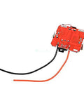 Heavy Duty 4S Lithium Ion Battery Balance Board For 18650 Cells Boasts Top Shelf Protection Circuitry With Tough Braided Wires And A 30 Amp PCM Module For Power Bank Builds That Always Nail The Safety Specs Daily Reliable, red PCB, connection wires.