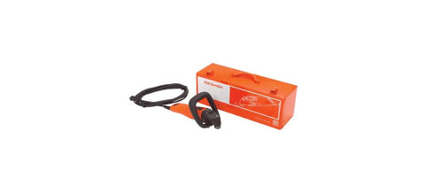 Fein SuperCut Sealant Cutter Knife Kit Pro Grade Oscillating Blade Tool With Variable Speed next to orange storage box