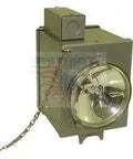 Plug And Run 120Vac Mls Signal Transmitter For Mls Smoke Alarms, heavy duty unit with a light fixture and chain, reliable fire safety component.