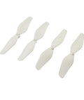 4 Pack White Propellers For RC Quadcopters CW CCW Suitable For X22 X22W Drones Lightweight PP Replacement Prop Set Easy To Install