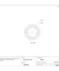 Technical drawing of Tapered Roller Bearing Single Cone With Straight Bore In Steel Inch Size 3.250 Inch Inner Diameter And 1.3125 Inch Width.