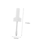 Flathead screwdriver with white handle from 4 Piece Metal Flathead Screwdriver Set For Sewing Machines And Home Repairs, Handy Portable Design.