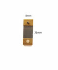 Metal Pendulum Leaf Replacement For Mechanical Clocks, 21x8mm, gold finish, durable swing pendulum for antique clock repair
