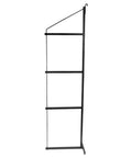 4 Pack Heavy Duty Shelf Brackets With Hooks For Shipping Containers And Trailers Rock Solid Black Powder Coated Steel frame with hooks.