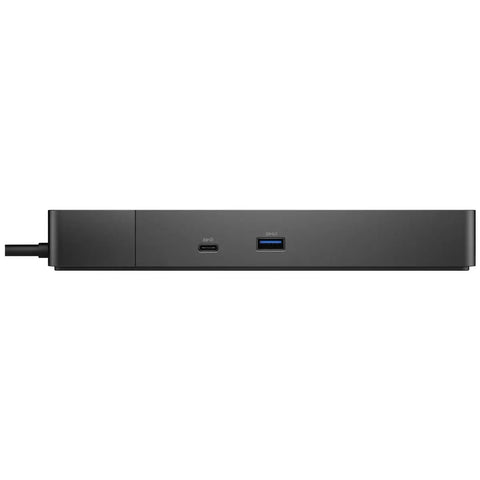 Sweet Work Setup Bundle Featuring One Thirty Watt Type C Dock Driving Dual Four K Monitors And Fast Ethernet plus USB ports on black docking station.