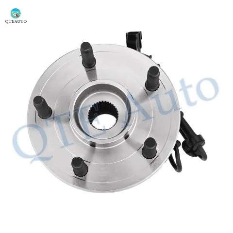 Top view of Beefy Front Wheel Hub Bearing Assembly Replacement For 2002 2003 2004 2005 Dodge Ram 1500 With 4 Wheel ABS 5 Stud ABS Sensor Wheel Hub Bearings Pair Of 2 Exact Fit And Ready To Install