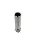 Chrome-plated steel TA20-19/21 10-spline wheel lock key tool with 3/4in and 13/16in adapters, 19mm/21mm hex drive.