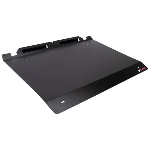 Aluminum Roof For UTV Polaris RZR Pro XP 2020 To 2026, Rugged Black Powder Coat, Laser Cut 0.10 Inch Construction, angled view