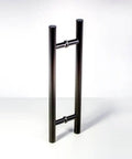 12 Inch Two Sided Stainless Steel Matte Black Door Handle Pull For Modern Front Doors And Glass Entrances Double Sided Pull Bar For Commercial Sliding Barn Interior And Exterior Use Pro Grade Built To Last
