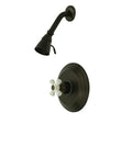 Old School Restoration Style Pressure Balanced Shower Faucet with Single Handle in Oil Rubbed Bronze Finish, classic look