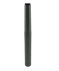 Precision steel lathe alignment test bar mandrel MT2, 180 mm OAL; front view