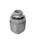 Built Tough 1/2 Inch Straight Liquid Tight Connector Crafted From Premium Gray Pvc for outdoor and harsh environments.