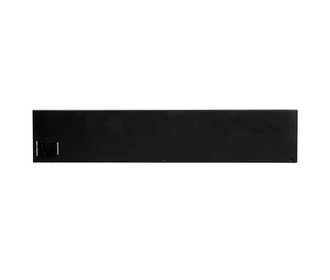 Smart Rack Mount Power Conditioner With Twelve Independently Metered And IP Controlled Outlets For A Tight Rack Layout, black rear view.