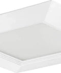 4 Inch Square Wafer LED Recessed Downlight With Ultra Thin Trim, Slick and Slim Selectable Color Temperature 30K 40K 50K, 90 CRI