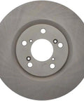Front view of Centric 121.40071 C-Tek front brake rotor; circular silver-gray metal with central bore and bolt holes.