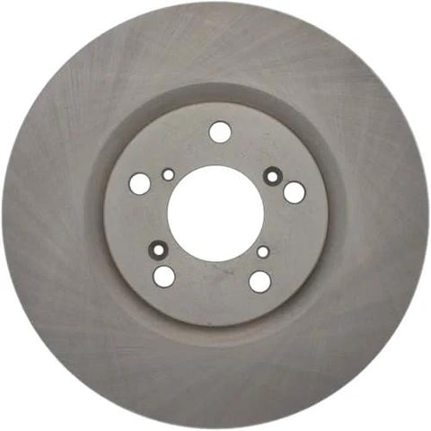Front view of Centric 121.40071 C-Tek front brake rotor; circular silver-gray metal with central bore and bolt holes.