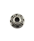 6 mm antique silver flying saucer spacer bead close-up, part of 100 Pcs 6 mm Antique Silver Flying Saucer Spacer Beads European Style Metal Beads For Jewelry Making