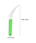 Handheld Weeding Tool With Serrated Edge For Grass Vines And Branches Durable Stainless Steel Manual Weeder 20cm Green Handle