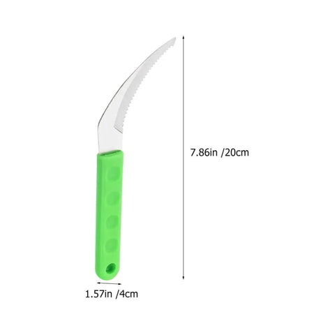 Handheld Weeding Tool With Serrated Edge For Grass Vines And Branches Durable Stainless Steel Manual Weeder 20cm Green Handle