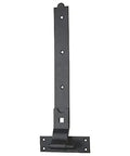 Top Shelf Heavy Duty Cranked Hook And Band Hinges 12 Pack Rock Solid Hella Durable Steel Black Powder Coated 350mm Offset Hanger