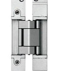 Matte Silver Heavy Duty Invisible Hinge 154 Lb Capacity Three Way Adjustable Built To Last For Vertical Horizontal And Depth Stainless Steel Hidden Cabinet Hinge Ultra Durable Hardware By Sugatsune front view