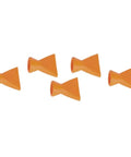 Five orange nozzles from One Inch Flare To One Quarter Inch ID Five Piece Nozzle Kit For Loc Line Compatible Coolant Hoses Pro Grade Heavy Duty Shop Gear