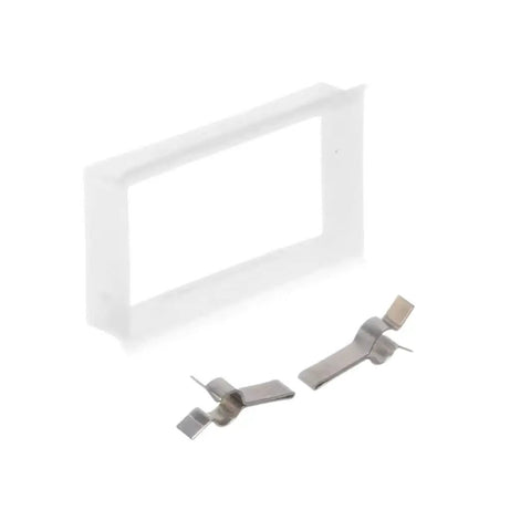 Refrigerator Icemaker Y Clip Assembly Kit With Cooling Loop Retainer For Easy DIY Replacement Stops Frost Buildup And Drips Includes Two Y Clips And One Retainer Fits DA61-12775A And Related Models AP6261443 4922147 EA12115467, two metal Y clips and white retainer